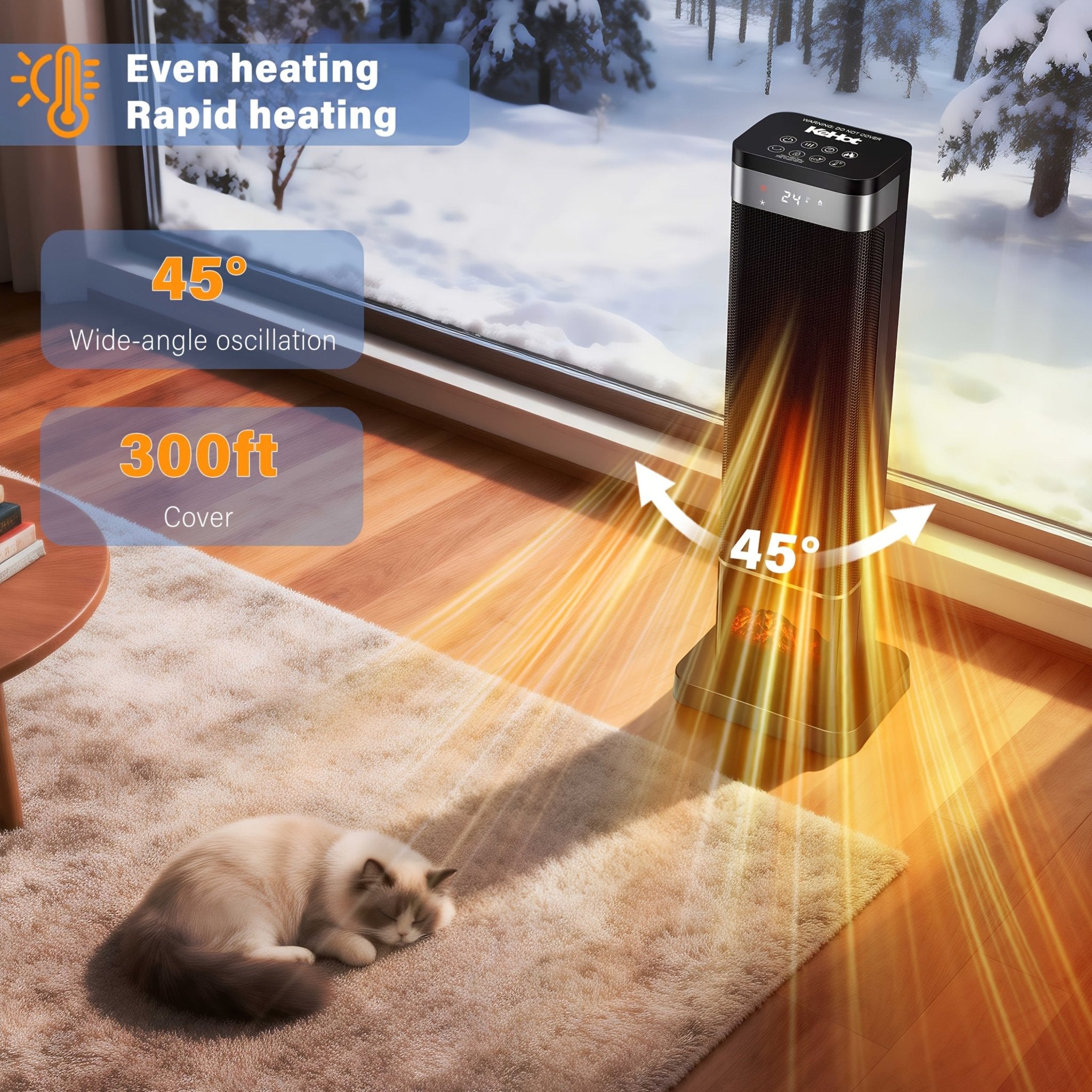 SOS STORE | Keramische Elektrische Kachel 2000W - SOS STORE