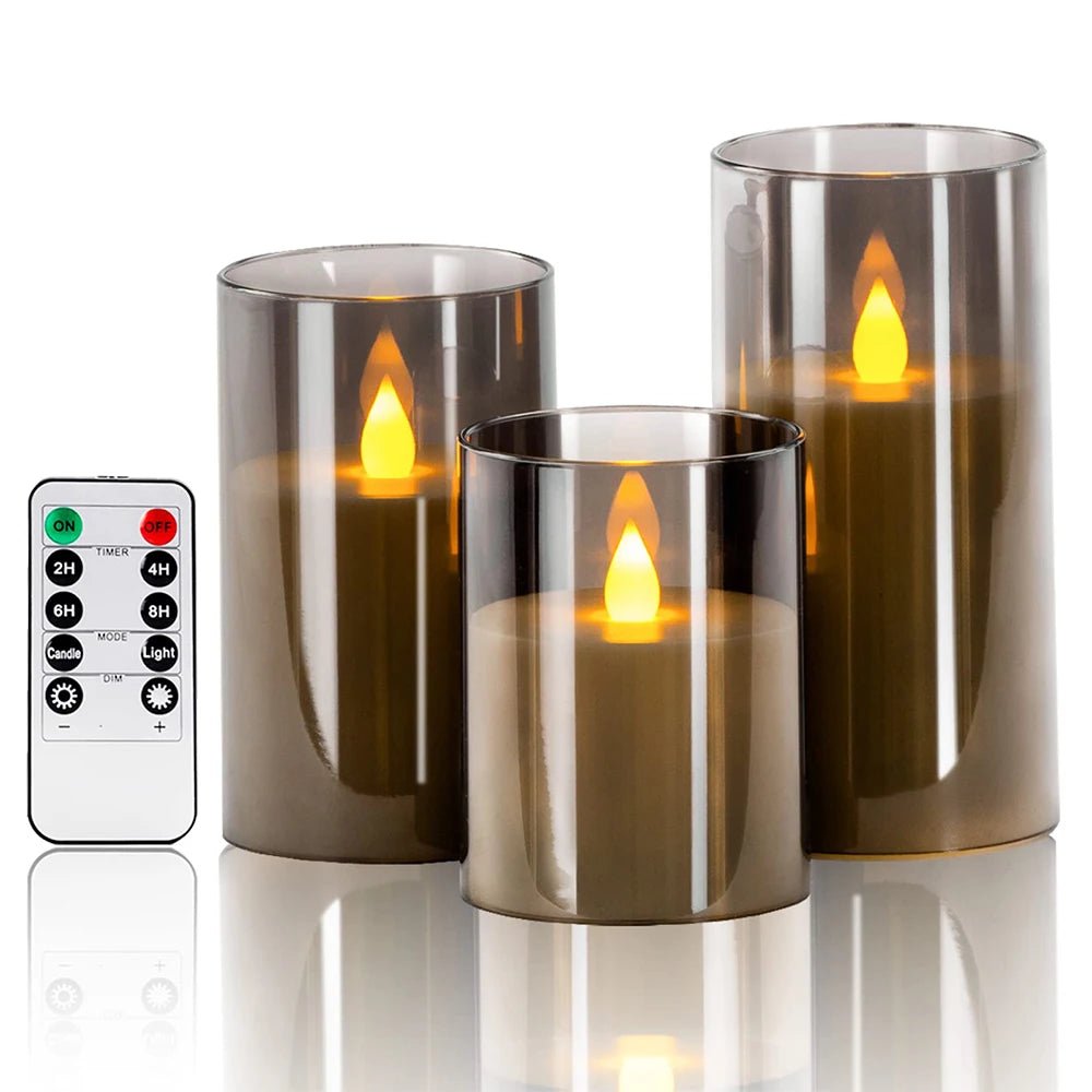SOS STORE | LED KAARSEN SET (3 STUKS MET AFSTANDSBEDIENING) - SOS STORE
