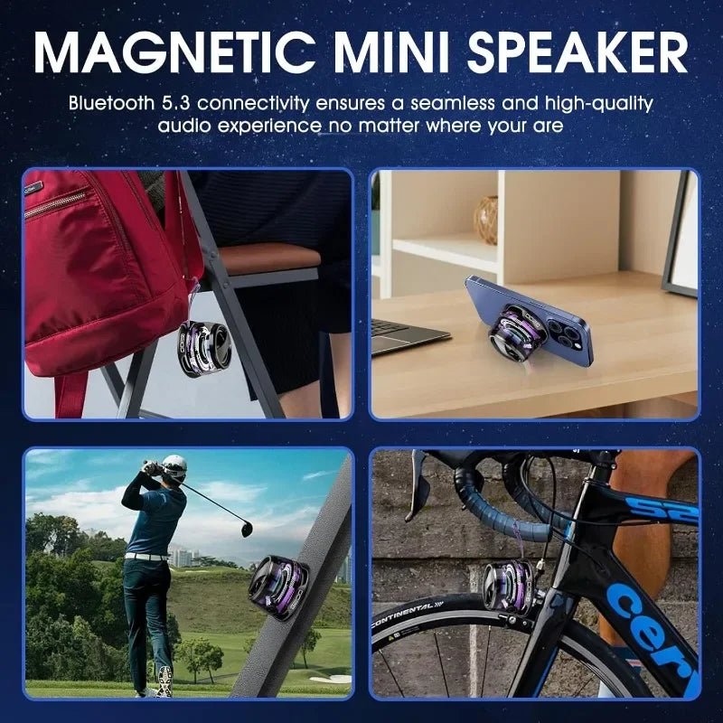 SOS STORE Mini Bluetooth Speaker – Magnetisch & Draagbaar - SOS STORE