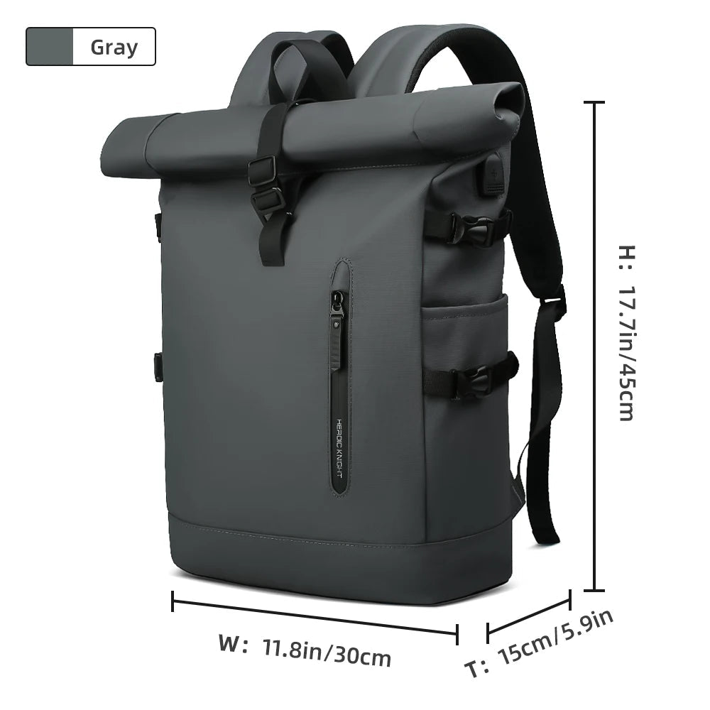 SOS STORE | ROLLTOP RUGZAK MET USB - POORT - SOS STORE