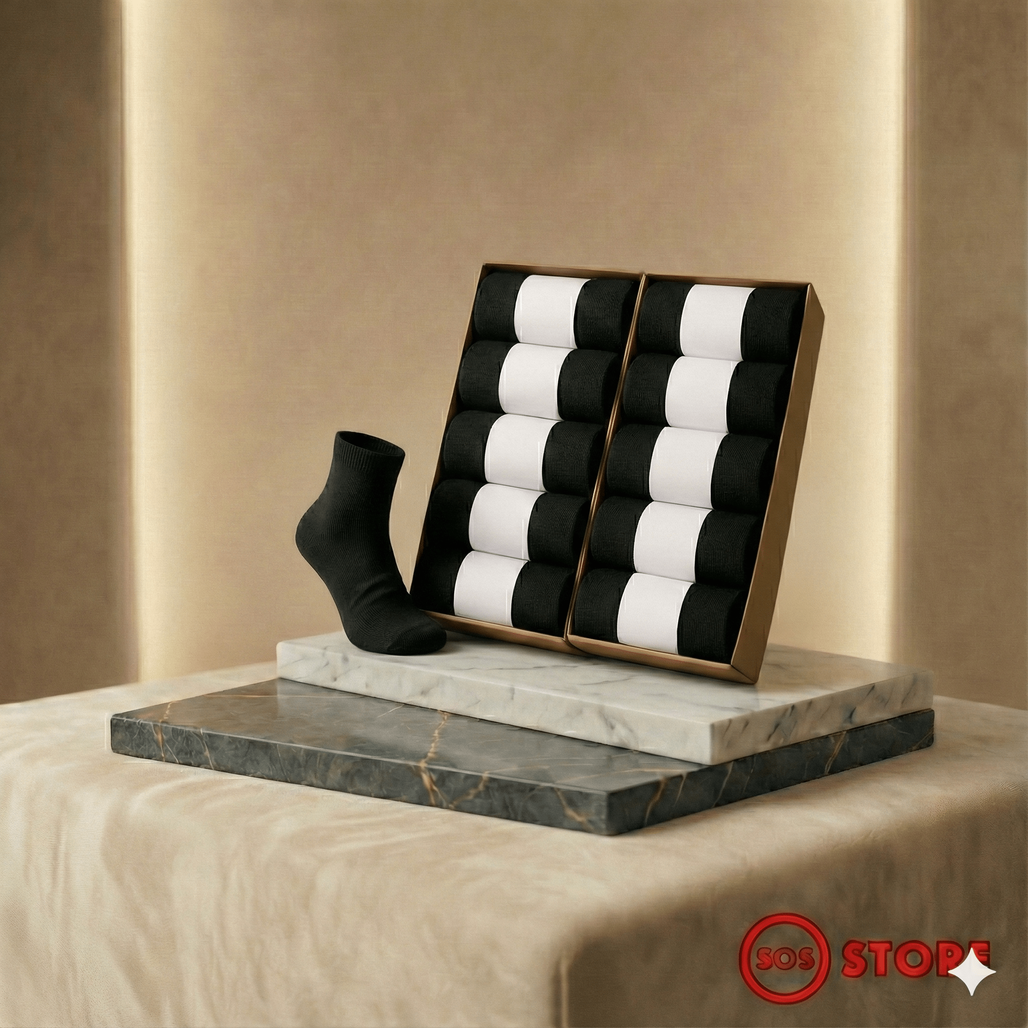 SOS STORE Sokken 10 Paar | Katoen | EU 39 - 48 - SOS STORE